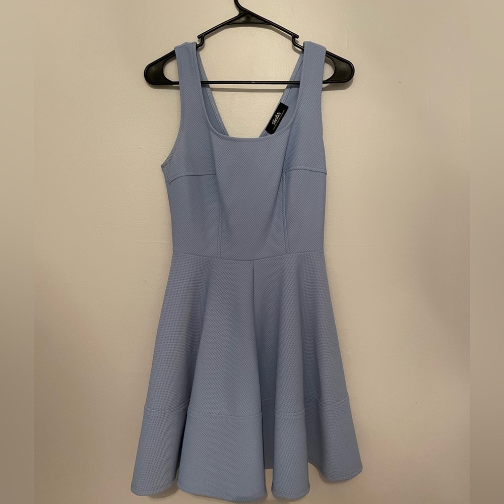 Baby blue skater dress